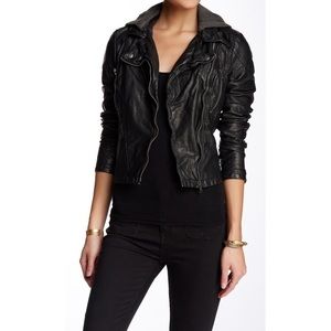 Free People Faux Leather 8 Zipper Sleeves Vegan